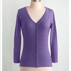 Charter School Cardigan — Orchid — Size L